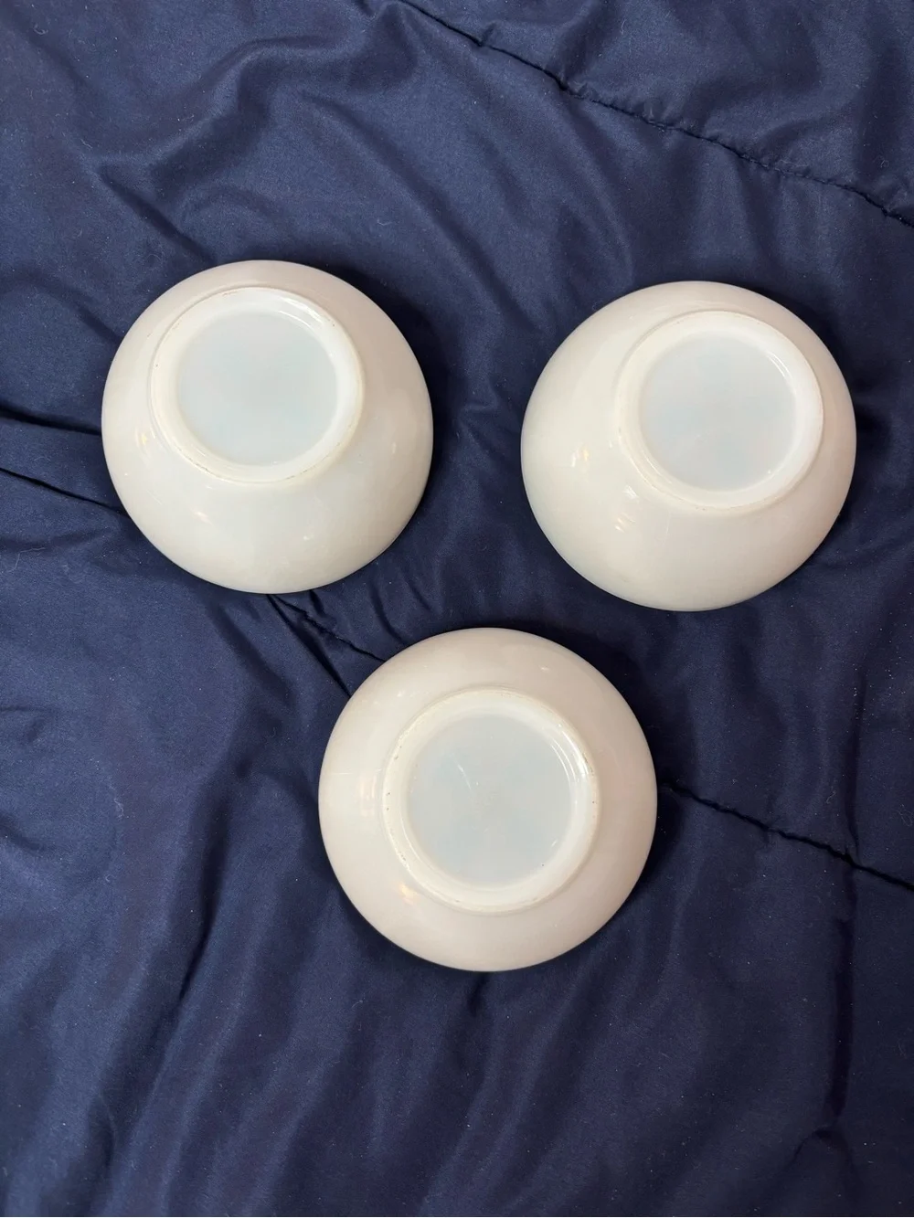 vintage ROYAL (USA) Blue Heaven 3 soup/cereal bowls oven-to-table discontinued
